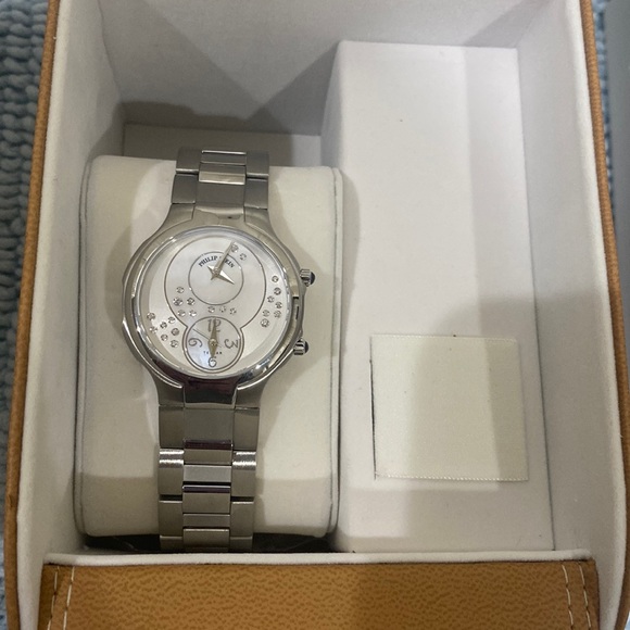 Phillip Stein Round Chrono with floating diamonds - Picture 4 of 7